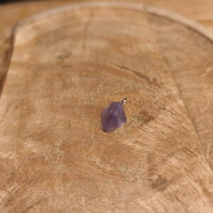 Pendentif en Fluorite Naturelle – Bélière Argentée
